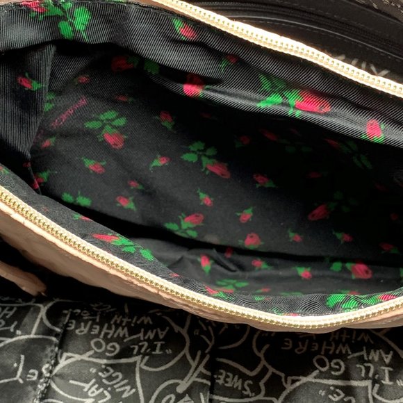 BETSY JOHNSON Tote Handbag w/ Makeup Bag (lt pink) - Picture 7 of 8